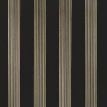 Kasmir Ambiante Stripe Caviar in Favorite Things, Volume 1 Black Multipurpose Cotton  Blend Fire Rated Fabric Wide Striped   Fabric