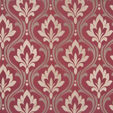 Kasmir Artesa Bordeaux in Favorite Things, Volume 2 Red Multipurpose Viscose  Blend Modern Contemporary Damask   Fabric