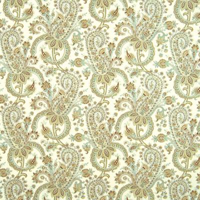 Kasmir Bagheera Seashell in Fresh Perspectives, Volume 1 Green Multipurpose Linen  Blend Fire Rated Fabric Classic Paisley   Fabric