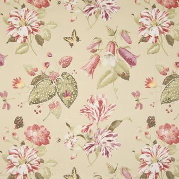 Kasmir Beaux Rivage Champagne in Classic Elegance, Vol 1 Beige Multipurpose Cotton Fire Rated Fabric Bug and Insect  Medium Print Floral  Traditional Floral   Fabric