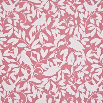 Kasmir Birdland Strawberry in New Attitudes, Volume 2 Pink Multipurpose Acrylic  Blend Fire Rated Fabric Birds and Feather  Leaves and Trees   Fabric