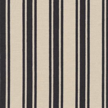 Kasmir Boardwalk Stripe Onyx in Serendipity Black Multipurpose Cotton Fire Rated Fabric Striped   Fabric