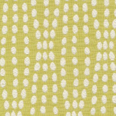 Kasmir Bubble Up Citrus in Great Expectations Volume 1 Green Drapery-Upholstery Cotton  Blend Fire Rated Fabric Polka Dot   Fabric