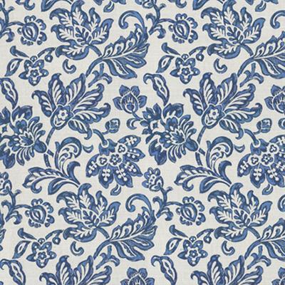 Kasmir Buen Fresco IO China in Tommy Bahama Home Blue Upholstery Acrylic Fire Rated Fabric Large Print Floral  Floral Outdoor   Fabric