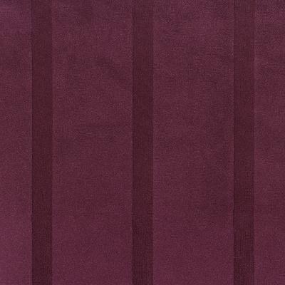 Kasmir Bungalow Aubergine in Bungalow Purple Drapery-Upholstery Polyester Striped  Striped Velvet   Fabric