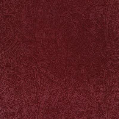 Kasmir Bungalow Paisley Port in Bungalow Red Drapery-Upholstery Polyester Classic Paisley  Patterned Velvet   Fabric
