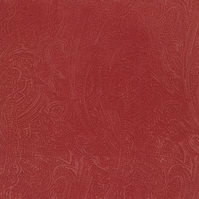 Kasmir Bungalow Paisley Terracotta in Bungalow Red Drapery-Upholstery Polyester Classic Paisley  Patterned Velvet   Fabric