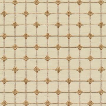 Kasmir Checklist Vanilla in Favorite Things, Volume 1 Beige Multipurpose Polyester  Blend Fire Rated Fabric Large Check  Check  Faux Silk Print   Fabric