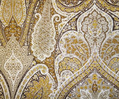 Kasmir Cheverny Topaz in Manor House, Volume 1 Brown Multipurpose Cotton Fire Rated Fabric Classic Paisley   Fabric