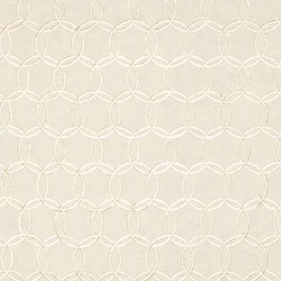 Kasmir Circles of Life Ivory in Fresh Perspectives, Volume 1 Beige Multipurpose Cotton  Blend Fire Rated Fabric Circles and Swirls  Fabric