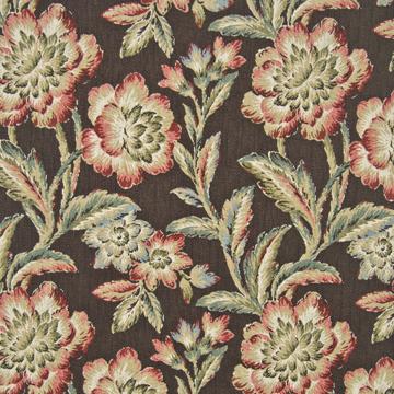 Kasmir Degolyer Gardens Marzipan in Favorite Things, Volume 1 Brown Tapestry Cotton  Blend Fire Rated Fabric Large Print Floral   Fabric
