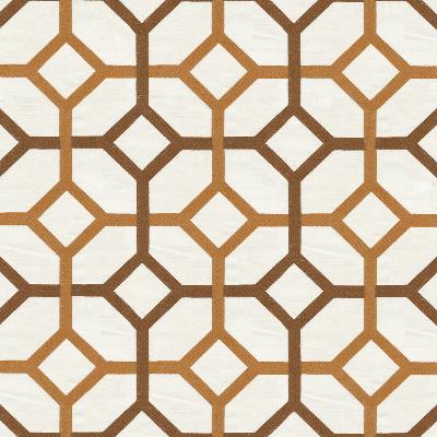 Kasmir Delphi Trellis Cream in Great Expectations Volume 1 Beige Drapery-Upholstery Rayon  Blend Geometric  Embroidered Faux Silk  Fabric