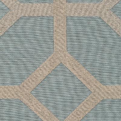 Kasmir Delphi Trellis Spa Blue in Great Expectations Volume 3 Blue Drapery-Upholstery Rayon  Blend Geometric  Faux Silk Print   Fabric