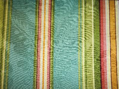 Kasmir Dolce Stripe Caribbean in Fresh Perspectives, Volume 2 Green Multipurpose Cotton Fire Rated Fabric Classic Damask  Wide Striped   Fabric