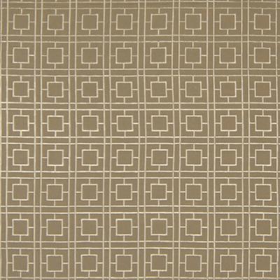 Kasmir Dynasty Fret Tan in Fresh Perspectives, Volume 1 Brown Multipurpose Cotton  Blend Fire Rated Fabric Squares   Fabric