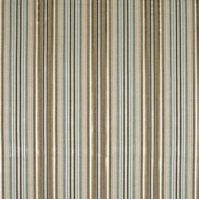 Kasmir Eaton Stripe Stream in Promenade Blue Multipurpose Cotton  Blend Fire Rated Fabric Wide Striped   Fabric