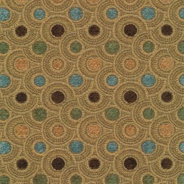 Kasmir Encircle Mojito in Favorite Things, Volume 1 Brown Multipurpose Polyester  Blend Fire Rated Fabric Circles and Swirls  Fabric