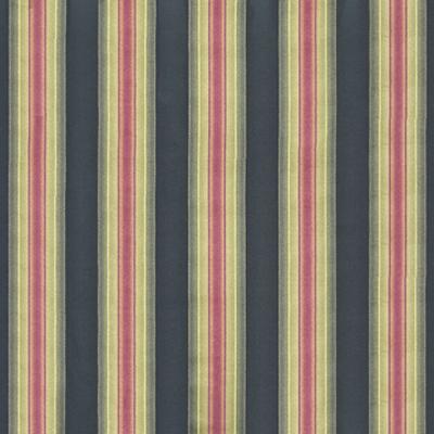 Kasmir Esquire Stripe Glowing Embers in Promenade Black Multipurpose Polyester  Blend Wide Striped   Fabric