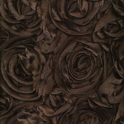 Kasmir Floribunda Rose Chocolate in Great Expectations Volume 3 Brown Drapery-Upholstery Polyester Floral Faux Silk   Fabric