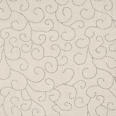 Kasmir French Knot Black Linen in Fresh Perspectives, Volume 3 Beige Multipurpose Linen Printed Linen  Scroll   Fabric