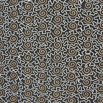 Kasmir Frittelli Black Walnut in Fresh Perspectives, Volume 3 Black Multipurpose Polyester Faux Silk Print  Funky Retro  Groovy Retro   Fabric