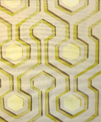 Kasmir Garden Maze Linen in Panache, Volume 3 Beige Multipurpose Cotton Geometric   Fabric
