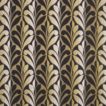 Kasmir Grovesnor Tigers Eye in Favorite Things, Volume 1 Black Multipurpose Acrylic  Blend Fire Rated Fabric Leaves and Trees   Fabric