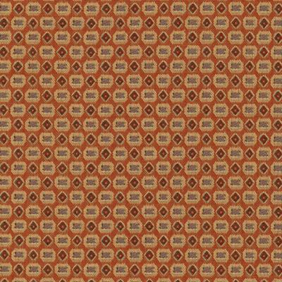 Kasmir Haberdasher IO Henna in Tommy Bahama Home Orange Upholstery Acrylic Fire Rated Fabric Geometric  Outdoor Textures and Patterns  Fabric