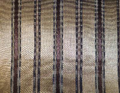 Kasmir Haverstock Hill Cocoa in Camden Court Brown Multipurpose Cotton  Blend Fire Rated Fabric Striped   Fabric
