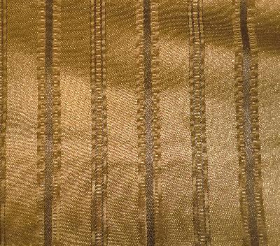 Kasmir Haverstock Hill Old Gold in Camden Court Brown Multipurpose Cotton  Blend Fire Rated Fabric Striped   Fabric