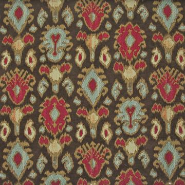 Kasmir High Chaparral Chocolate in Favorite Things, Volume 2 Brown Multipurpose Polyester  Blend Fire Rated Fabric Ikat  Fabric