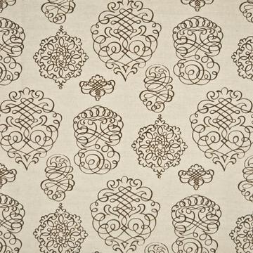 Kasmir Jamestown Script Latte in New Attitudes, Volume 1 Beige Multipurpose Linen  Blend Fire Rated Fabric Scroll  Printed Linen   Fabric