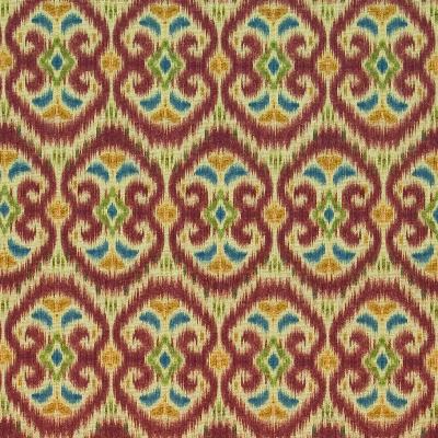 Kasmir Java Joy Gem in Great Expectations Volume 1 Red Drapery-Upholstery Cotton Fire Rated Fabric Ikat  Fabric
