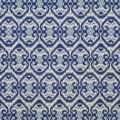 Kasmir Java Joy Horizon in Great Expectations Volume 3 Blue Drapery-Upholstery Cotton Fire Rated Fabric Ikat  Fabric