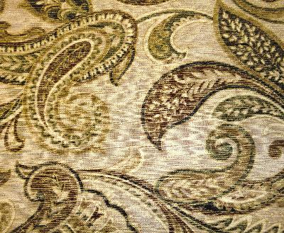 Kasmir Leighton Driftwood in Manor House, Volume 1 Brown Multipurpose Cotton Fire Rated Fabric Classic Paisley   Fabric