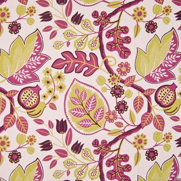Kasmir Loring Raspberry in New Attitudes, Volume 2 Pink Drapery-Upholstery Cotton Fire Rated Fabric Leaves and Trees   Fabric