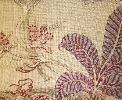 Kasmir Motley Document in Manor House, Volume 1 Beige Multipurpose Linen  Blend Fire Rated Fabric Medium Print Floral  Floral Linen   Fabric