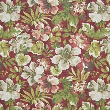 Kasmir Natchez Garden Scarlet in New Attitudes, Volume 2 Red Drapery-Upholstery Cotton Large Print Floral   Fabric