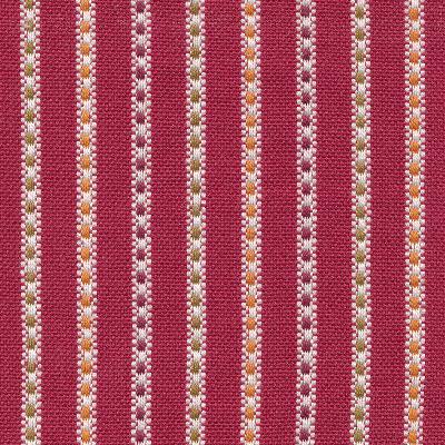 Kasmir Nonpareil Stripe Indian Summer in Great Expectations Volume 2 Red Drapery-Upholstery Cotton Fire Rated Fabric Small Striped  Striped   Fabric