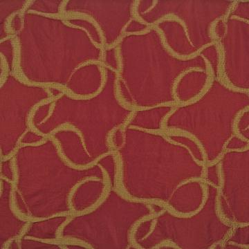 Kasmir Peretti Nectar in Favorite Things, Volume 2 Red Multipurpose Polyester Circles and Swirls Faux Silk Print   Fabric