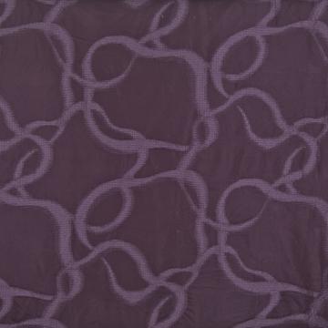 Kasmir Peretti Plum in Favorite Things, Volume 2 Purple Multipurpose Polyester Circles and Swirls Faux Silk Print   Fabric
