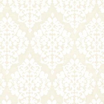 Kasmir Regal Damask Ivory in Favorite Things, Volume 1 Beige Multipurpose Polyester  Blend Classic Damask  Faux Silk Print   Fabric