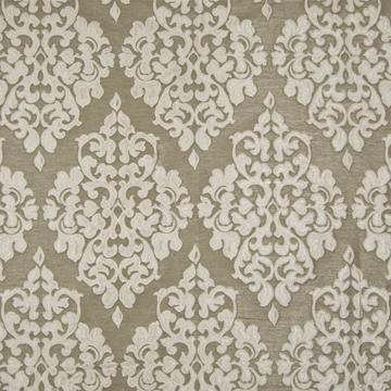 Kasmir Regal Damask Linen in Favorite Things, Volume 1 Beige Multipurpose Polyester  Blend Classic Damask  Faux Silk Print   Fabric