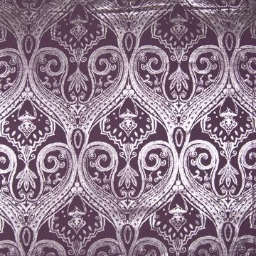 Kasmir Rive Gauche Aubergine in Favorite Things, Volume 2 Purple Multipurpose Linen  Blend Modern Contemporary Damask   Fabric