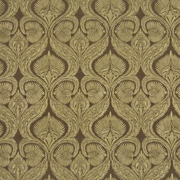 Kasmir Romanza Coffee Bean in New Attitudes, Volume 1 Brown Multipurpose Rayon  Blend Fire Rated Fabric Modern Contemporary Damask  Faux Silk Print   Fabric