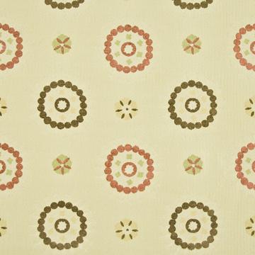 Kasmir Sun Valley Cinnamon in New Attitudes, Volume 2 Beige Drapery-Upholstery Polyester  Blend Fire Rated Fabric Circles and Swirls  Fabric