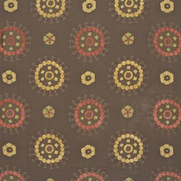 Kasmir Sun Valley Nutmeg in New Attitudes, Volume 2 Brown Drapery-Upholstery Polyester  Blend Fire Rated Fabric Circles and Swirls  Fabric