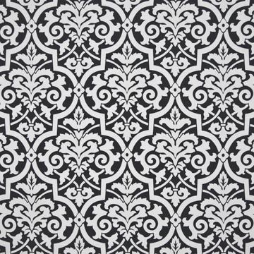 Kasmir Valenti Damask Pepper in New Attitudes, Volume 1 Black Multipurpose Cotton Fire Rated Fabric Modern Contemporary Damask   Fabric