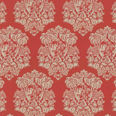 Kasmir Wahine IO Melon in Tommy Bahama Home Orange Upholstery Acrylic Fire Rated Fabric Modern Contemporary Damask  Outdoor Textures and Patterns  Fabric