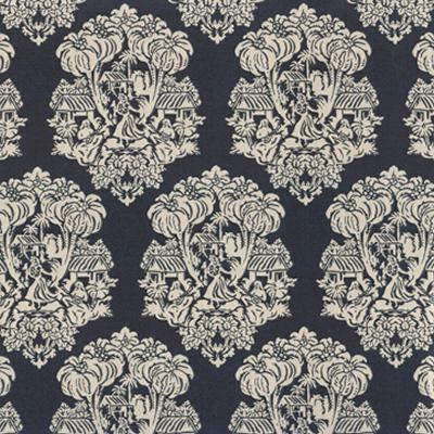Kasmir Wahine IO Sapphire in Tommy Bahama Home Blue Upholstery Acrylic Fire Rated Fabric Modern Contemporary Damask  Outdoor Textures and Patterns  Fabric